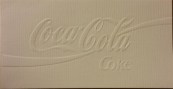 45. Happy New Year - Coca-Cola in reliëf - used folded  11x21cm (Small)